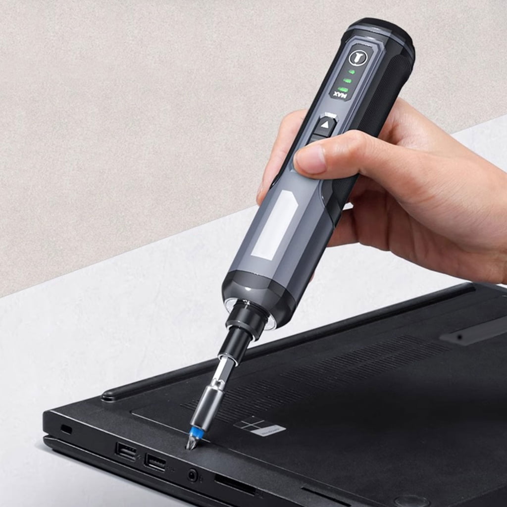 Portable 4V Electric Screwdriver Set with Adjustable Torques and Type C Charging for Household Maintenance