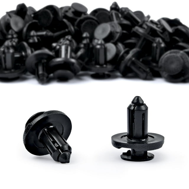 200PCS Bumper Clips 8mm Push Fender Flare Fastener for Infiniti and Plastic Rivet Retainer Clips