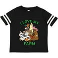 thumbnail image 3 of Inktastic I Love My Farm with Happy Farm Animals Boys or Girls Toddler T-Shirt, 3 of 5