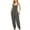 Gray, variant on IROINNID Sleeveless Jumpsuit For Women Full-Length Fashion Casual Cold Shoulder Suspender Wide Leg Jumpsuit