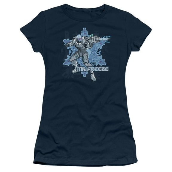 Batman Mr Freeze S/S Junior Women's T-Shirt Sheer Navy