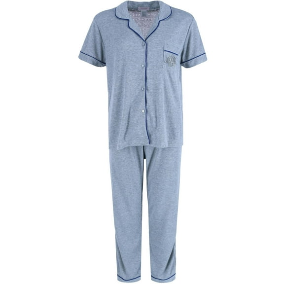 Overslept Pointelle Elephant Notch Pajama Set (Women)