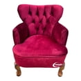 thumbnail image 1 of Sillón Vintage Individual MARDAM Terciopelo Vino, 1 of 3