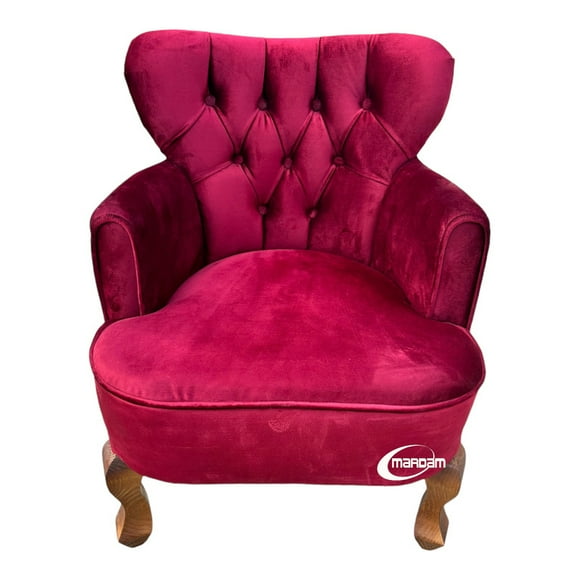 Sillón Vintage Individual MARDAM Terciopelo Vino