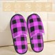 thumbnail image 2 of Fotbe Purple Black Buffalo Plaid Pantuflas Peludas para Mujer con Estampado, Zapatillas de Peluche, Zapatos de Invierno para Casa, Uso Interior y Exterior-Medium, 2 of 8