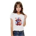 thumbnail image 2 of GERsome Girls Boys T-Shirts for 4th of July, American Flag Short Sleeve Tee, Crewneck T-Shirts for Kids, 7-8 Years, 2 of 6