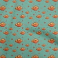 thumbnail image 1 of oneOone Cotton Poplin Teal Green Fabric Harvest Sewing Fabric By The Yard Printed Diy Clothing Sewing Supplies 56 Inch Wide, 1 of 4