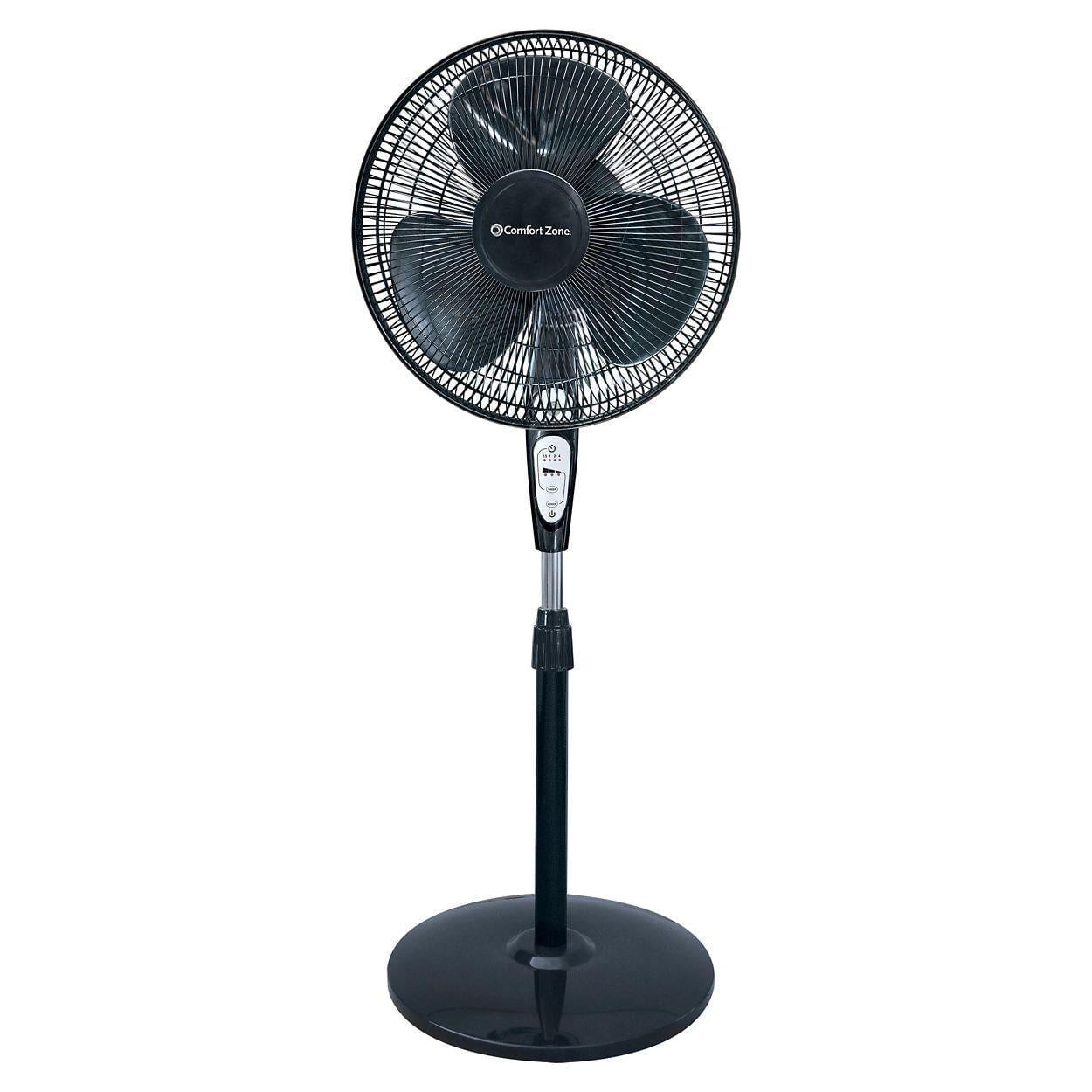 Black NewAir AF-520B 18-inch 3-Speed Oscillating Outdoor Misting Fan 