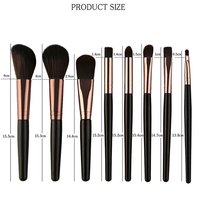 Juego de brochas de maquillaje HUOGUO, 25 unidades, brochas para colorete y sombra de ojos