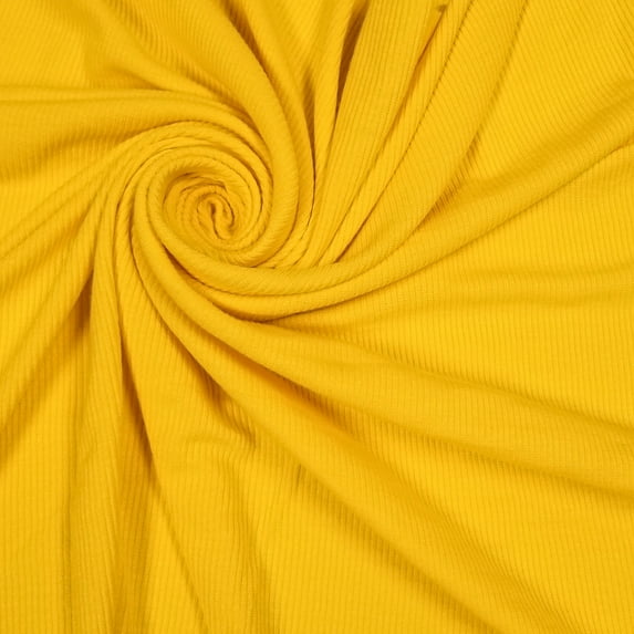 FREE SHIPPING!!! Yellow 2x1 Rib Knit Stretch Fabric, DIY Projects by the Yard
