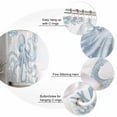 thumbnail image 5 of Small Stall Shower Curtain 36x78 Inch Narrow Half Size Coastal Blue Octopus Bath Curtains Bathroom Decor Vintage Summer Ocean Coral Waterproof Fabric Shower Curtain Set with Hooks 36 Inch, 5 of 6