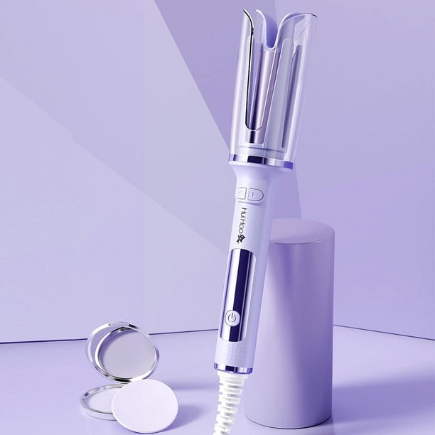 Rizador de pelo con iones negativos, rodillo grande, rotación automática, revestimiento cerámico calefactor