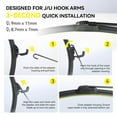 thumbnail image 4 of Yooshoverk Silent All-Season Wiper Blades, Universal Car Wiper with Four Rubber Strips, 4 of 7