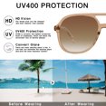 thumbnail image 4 of YDAOWKN Aviator Sunglasses for Womens Retro Trendy Sunglasses UV400 Protection, 4 of 6
