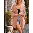 thumbnail image 4 of xiaxaixu Women Knit Cardigan Long Sleeve Turn-down Collar Button Closure Fall Casual Jacket Sweater with Pockets, 4 of 5