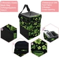 thumbnail image 2 of Saint Patrick's Day Car Trash Can with Lid, Foldable Leak-Proof Car Garbage Can, Hanging Storage Bag, Car Trash Bin, 2 of 6