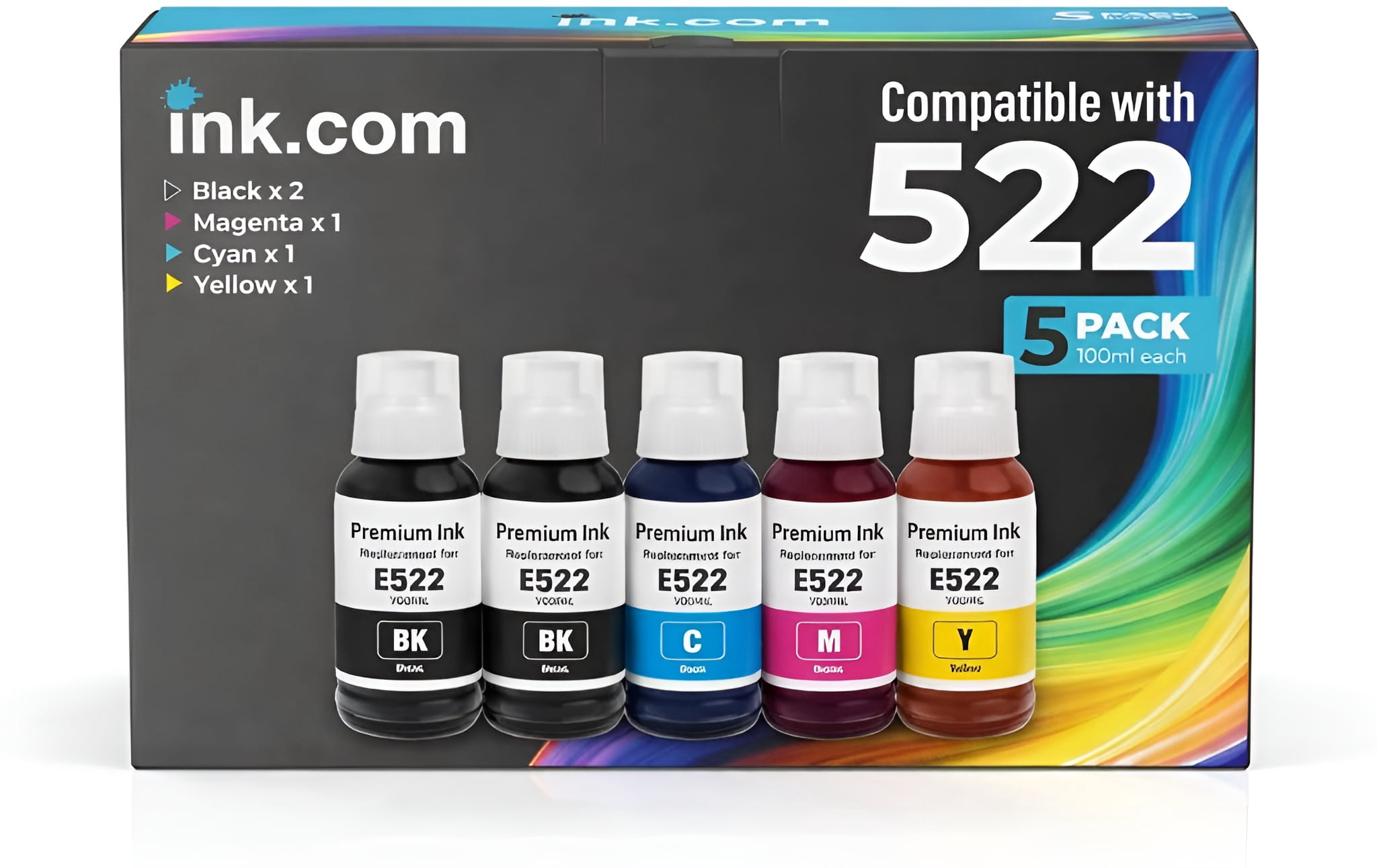 EPSON T544 EcoTank Ink Ultra-high Capacity Color Bottle - Walmart.com