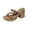 Brown, variant on Summer Sandals for Women 2025 Boho Thick Heel Open Toe Hollow Causal Daily Shoes for Women Beach Vacation Fashion