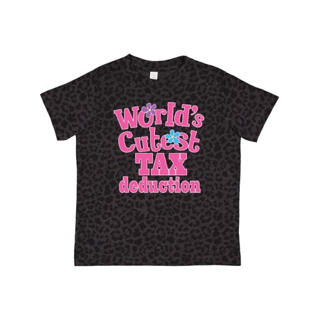 

Inktastic Tax Deduction Worlds Cutest Girls Gift Toddler Toddler Girl T-Shirt
