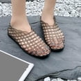 thumbnail image 5 of Ytobaz Flat Sandals for women Jelly Mesh Closed Toe Beach Shoes Slip On Flats Outdoor Poolside Vacation Travel Walking Daily Casual Footwear, 5 of 8