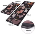 thumbnail image 6 of Farmhouse Kitchen Mats for Floor 2 Piece, Black Kitchen Rugs Set, Animals Cushioned Anti Fatigue Mats for Kitchen Floor Mat, Vinyl Cartoon Kitchen Rug and Mats Non Skid Waterproof, 6 of 6