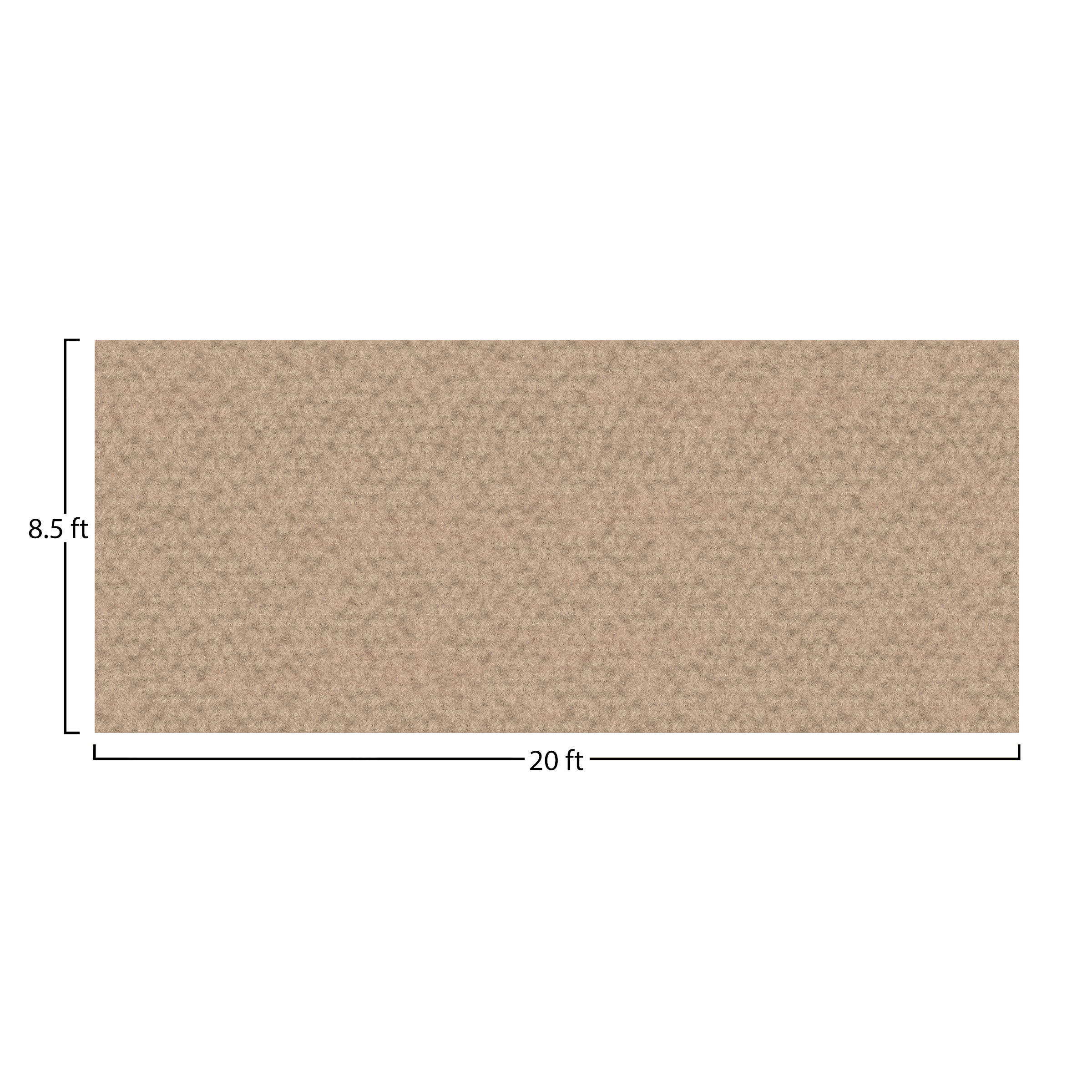 G-Floor Drip & Dry Indoor Outdoor Absorbent Floor Mat (8.5' x 20') in Tan