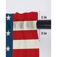 thumbnail image 6 of 4th of July Curtains 54 Inch Length, Sheer Curtains for Bedroom Living Room Window Red Stripes Independence Day Rod Pocket Voile Drapes Kitchen Curtains Small Half Window 42"x54" 2 Panels, 6 of 7