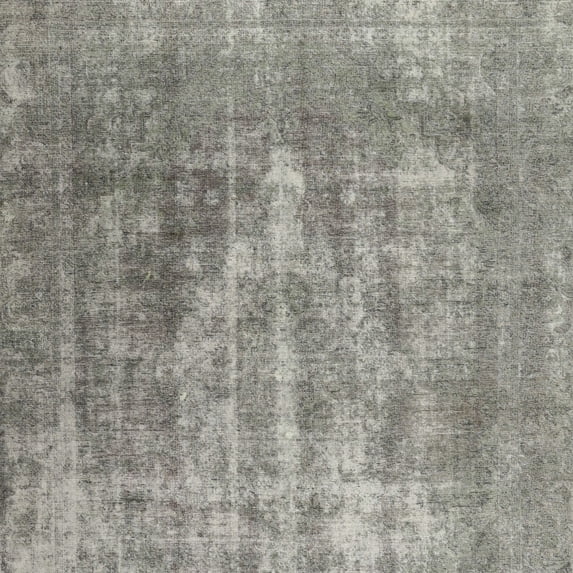 Ahgly Company Indoor Square Contemporary Dark Gray Abstract Area Rugs, 6' Square