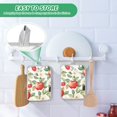 thumbnail image 4 of Yayeee Pot Holders Kitchen Heat Resistant with Pocket 7"x9.8" Cotton Oven Cooking Hot Pads, Beige Apple Pattern, 4 of 7