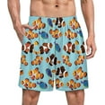 thumbnail image 1 of NICKSUN Shorts de Pyjama Amusants pour Hommes, Bas de Pyjama Courts Doux avec Poches, Poisson Clown, m, 1 of 6