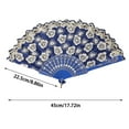 thumbnail image 3 of Japanese Cherry Blossom Fan Set - Handheld Folding Fans, Decorative Dance Fans for Room Decor & Summer Use, 3 of 4