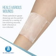 Dynarex Sterile Petroleum Non Adhering Gauze Dressing for Wounds, 3" x