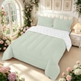 thumbnail image 2 of Manfei Vintage Plaid Full Size Comforter Sets,Retro Grid Bedding Comforter Set,Light Green,Reversible,3-Piece,1 Comforter and 2 Pillowcases,3-Piece,1 Comforter and 2 Pillowcases, 2 of 7
