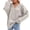 01 Gray, variant on Oversized Hoodies Sweatshirts for Women Pullover Loose V Neck Long Sleeve Warm Fleece Casual Tunic Tops Outerwear