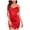 Red, variant on WZXFASHION Women Sexy Cowl Neck Satin Mini Nightdress Silk Underwear Strap Cami Dress Sleepwear Intimates Red M