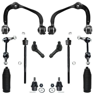 Detroit Axle - Front 12pc Suspension Kit 4WD 2004 2005 Ford F-150, 2 Upper Control Arms 2 Lower Ball Joints 2 Sway Bars 4 Outer and Inner Tie Rods 2 Boots & Bellows Replacement