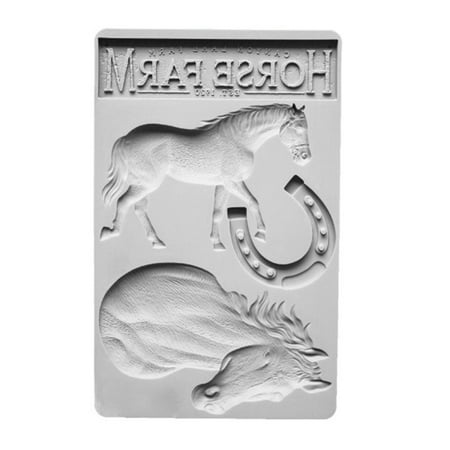 

RABBITH Cake Chocolate Clay for Creative Horse Horseshoe Shape Baking Fond Craft DIY Mol