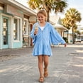 thumbnail image 4 of Grblisyd Girls' Butterfly Swim Cover Up Hooded Terry Zip-Up Bathing Towel Suit Wrap with Pockets for Kids 10-12 Y, 4 of 6