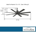 thumbnail image 3 of 52" Minka Aire Xtreme H2O Smoked Iron Wet Ceiling Fan with Remote, 3 of 5