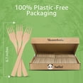 thumbnail image 4 of Juego de tenedores Ibambo 100% bambú biodegradable (100 tenedores), 4 of 9