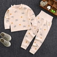 thumbnail image 2 of KPOPLK Baby Girls Pajamas Sets 1-7Y Toddler Kids Soft Comfy Pjs Fall Winter Long-Sleeve Snug fit Sleepwear Clothes(6-12 Months,Light Pink), 2 of 4