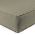 thumbnail image 4 of Jordan Manufacturing Sunbrella 46.5" x 24" Canvas Taupe Solid Rectangular Outdoor Deep Seat Chair Cushion Set with Welt, 4 of 11