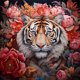 thumbnail image 5 of Pintura de diamante 5D DIY taladro redondo completo parcial AB Tigera Kit 45x45cm, 5 of 9