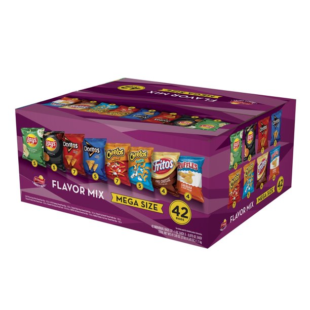 FritoLay Flavor Mix Mega Variety Pack, 42 Count