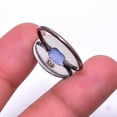 thumbnail image 2 of Tanzanite -Tanzania Black And Gold Plated 925 Sterling Silver Ring s.7.5, Vivid Blue Tanzanite Ring R_9490_293_48, 2 of 2