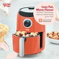 thumbnail image 3 of Rise By Dash Compact Air Fryer Oven with Temp Control Non-Stick Basket, Recipes + Auto Shut Off, 2 Quart - Orange, 3 of 7