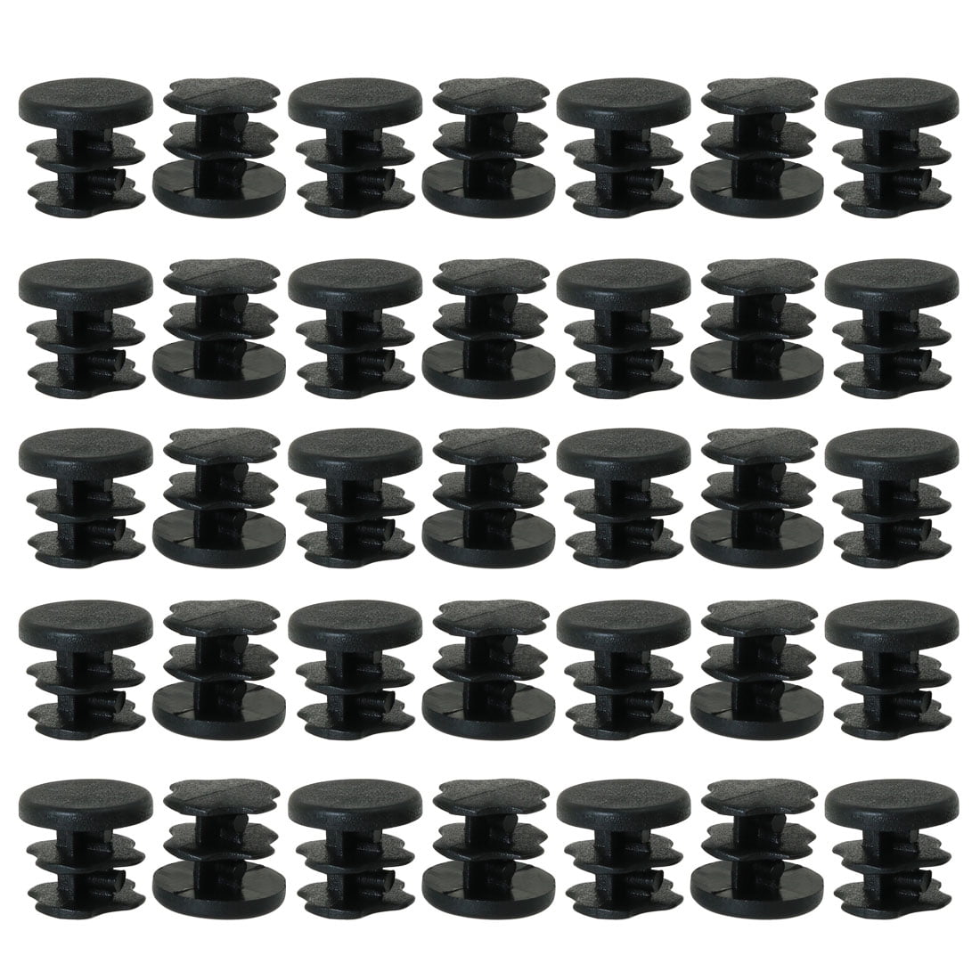 Plastic Round Tube Insert Glide End Cap 12mm 0.47' OD 35pcs Floor Avoid Scratch