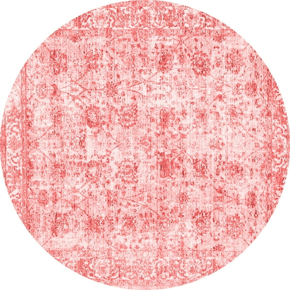 Ahgly Company Indoor Round Persian Red Traditional Area Rugs, 5' Round