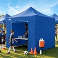 thumbnail image 2 of EAGLE PEAK 10' x 10' Pop-up and Instant Outdoor Commercial Canopy with 4 Sidewalls,Blue, 2 of 9