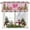 Pink, variant on Kitchen Curtain Valances for Windows,Christmas Bow Tree Rod Pocket Small Valance Panel